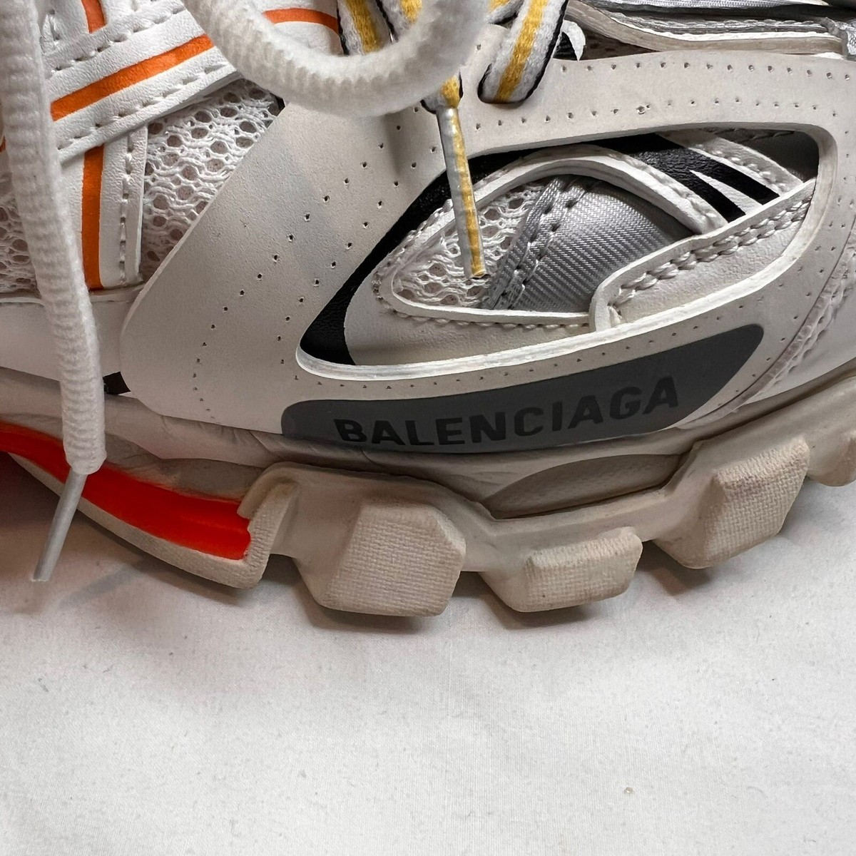 Balenciaga Track Sneakers White Orange Size 41/US 8 | eBay