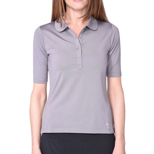 Elbow Ladies Small Grey Golf Polo Shirt 