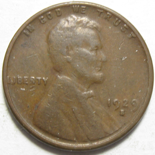 1929-S Lincoln Wheat Cent - #11251-55