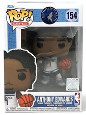 Funko Pop! NBA Minnesota Timberwolves Anthony Edwards #154 with POP Protector