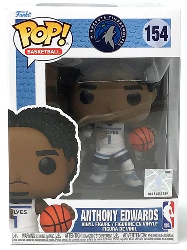 Funko Pop! NBA Minnesota Timberwolves Anthony Edwards #154 with POP Protector