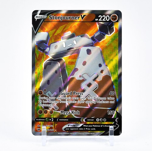 Pokemon Card STONJOURNER VMAX Ultra Rare 116/202 SWORD & SHIELD *MINT* |  eBay