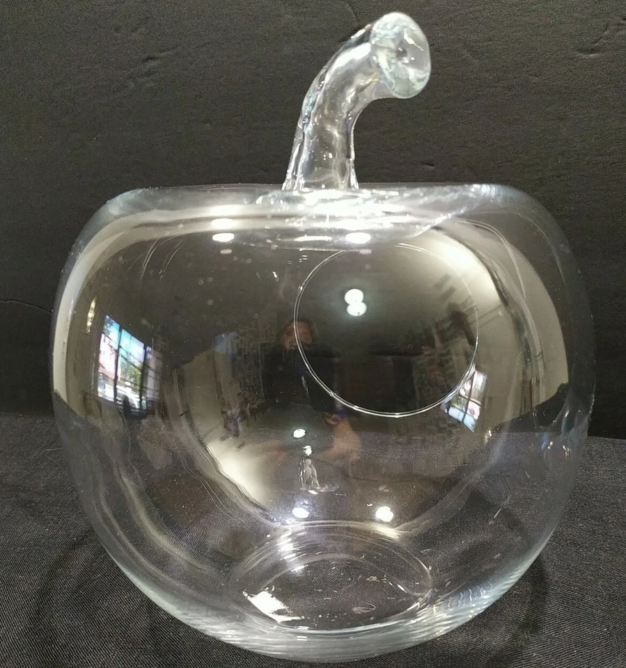 Terrario/linterna/exhibición mesa forma manzana cristal transparente Foto 2 de 4