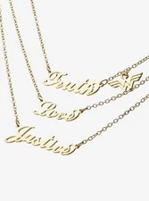 DC Comics: Wonder Woman WW84 “Truth, Love, Justice” 3 Piece Necklace Set
