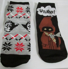 Star Wars Socks Mens Size 6-12 Novelty Ankle No Show 2 PR Utinni 