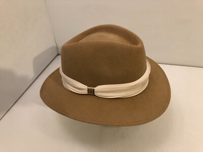 Wool Camel Color Fedora Camel | Plain Fedora | WoolOvers US main image 4