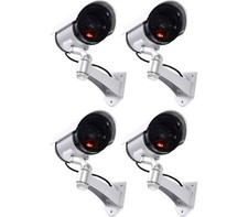 Telecamera Finta Dummy 4PZ con LED IR Lampeggiante Videosorveglianza Camera