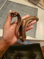 New Antique Brass Cobra Head Handle Wooden Vintage Style Walking Stick For Gift