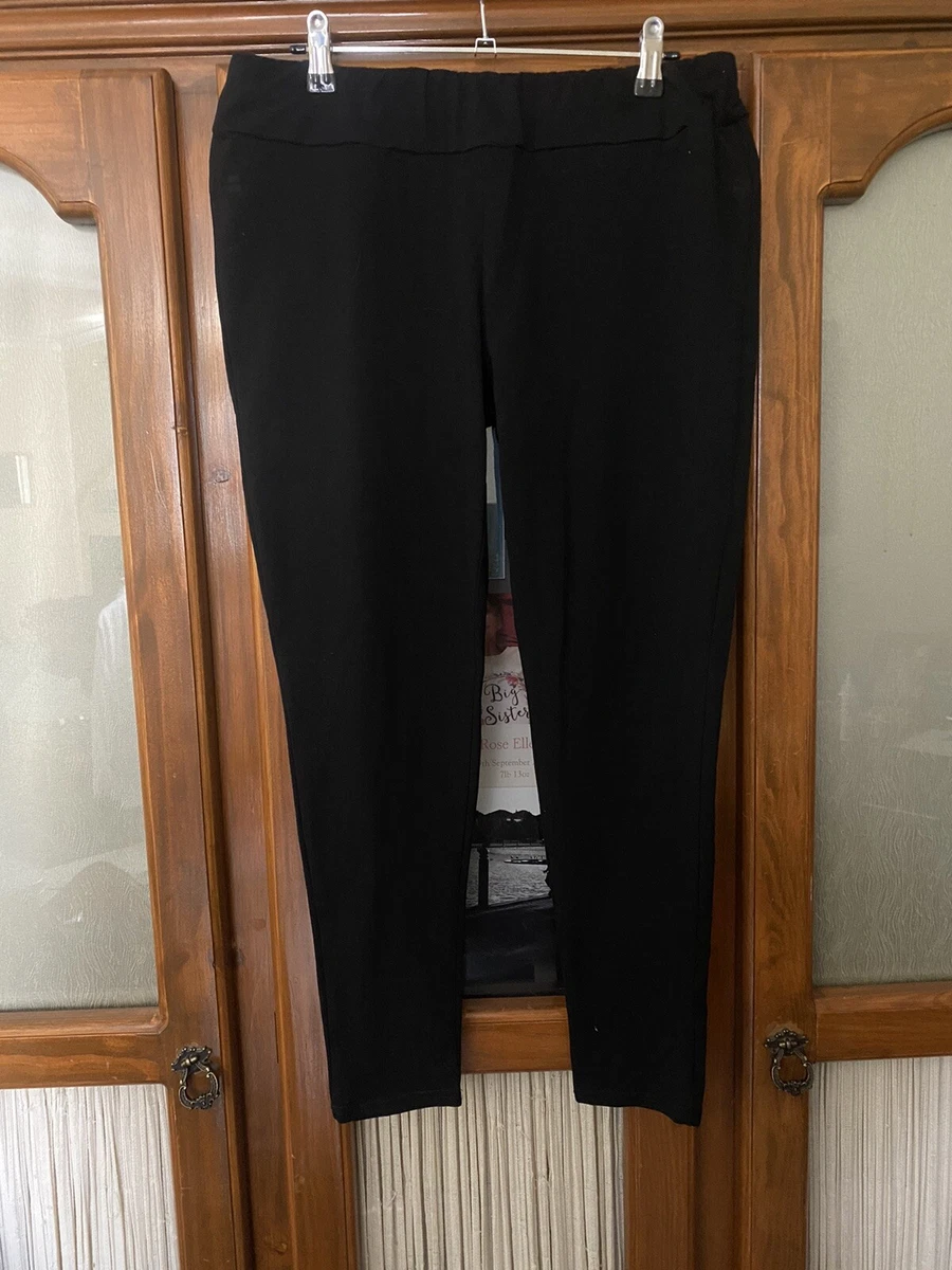 Black stretchy work hot sale pants plus size