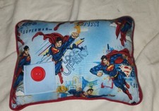 Childs Tooth Fairy Works 9x7 Superman Keepsake Pocket Pillow New