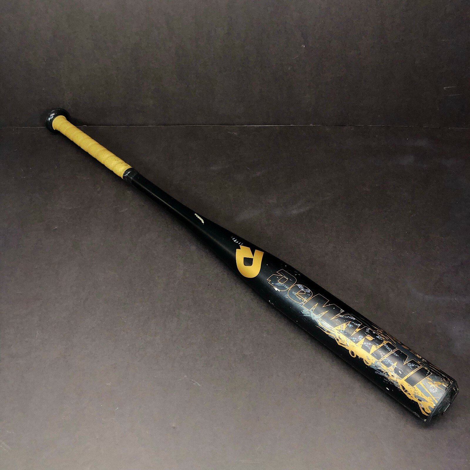 Batte de baseball noire DeMarini VooDoo PITCH SC4 alliage demi et demi 3,5