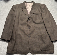 Kenneth Cole New York Reaction Mens Blazer Suit Coat Wool 46R Brown Nordstrom