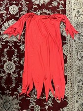 Adult Red Witch Halloween Costume Retro Scary Vintage Measures: 47" Long