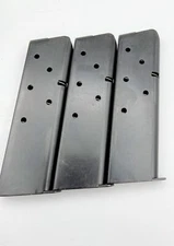 3 Mags USGI Colt Style 1911 .45 ACP Blued 7 Round Government .45 AUTO Clip Mag