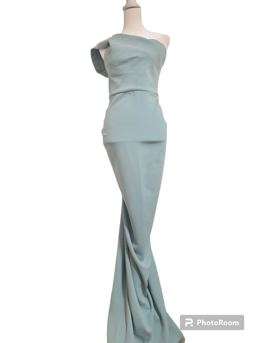 nicole bakti green dress Nicole Bakti - 6835 Halter Deep V Neck Sunburst Pleats Sheath Dress 6 / Teal main image 0