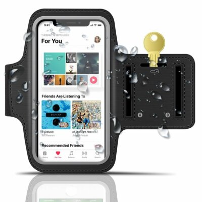 Lauf Arm Band Leder Case Tasche für iPhone Handy Halter Etui Gürtel GYM