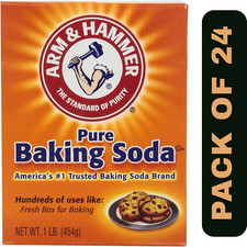 Arm & Hammer Pure Baking Soda | Fresh Box for Baking | 454 g, Pack of 24
