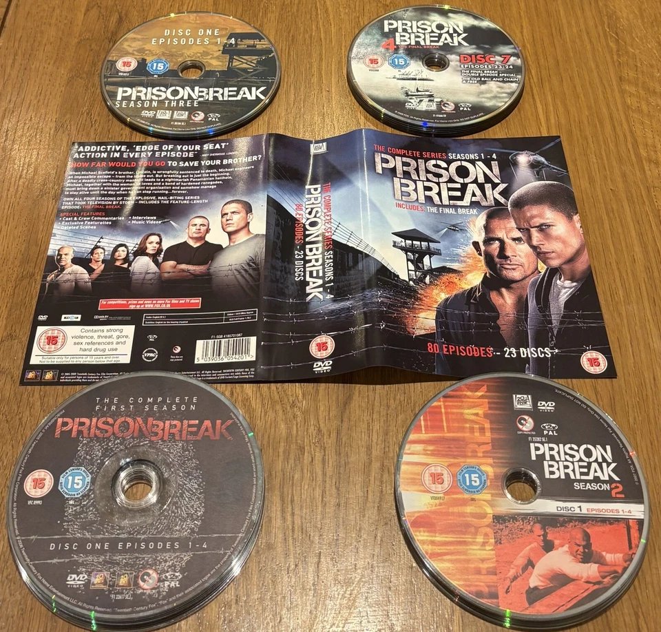PRISON BREAK - The Complete Series (1-5) - 23-DVD Disc - Box Set - PAL Region 2 - Image 3 of 4