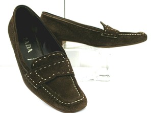 prada suede loafers womens