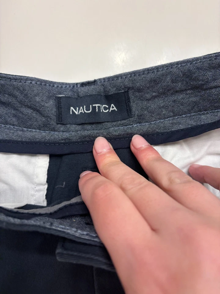 Мужские темно-синие шорты хаки чино Nautica размер 30 Вт - Изображение 4 из 4