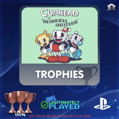 Cuphead DLC PS4 Trophy Service (ALL DLC Trophies only) - LEGITIMATELY PLAYED