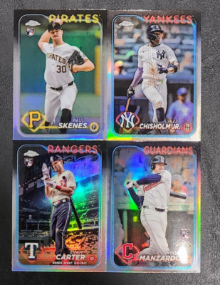2024 Topps Chrome Update REFRACTORS with Rookies You Pick - 2 Card Minimum