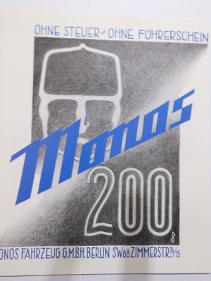 MONOS 200 PROSPEKT PERSONEN- & LASTENTRANSPORT OLDTIMER SAMMLER