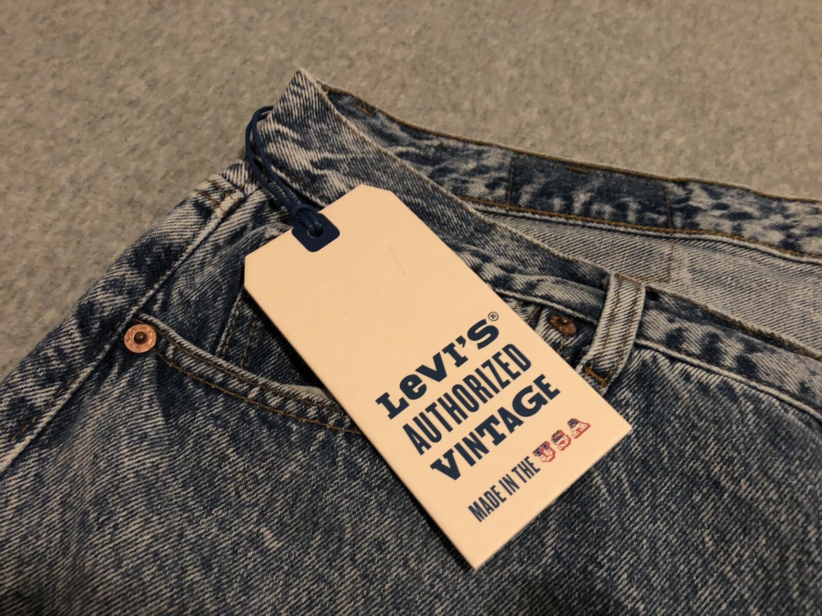 Levis 501 Tapered Authorized Vintage Jeans Made in USA LVC Mens