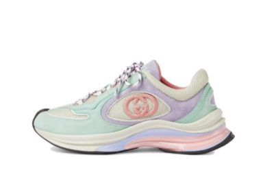 Gucci Run Sneaker 'Turquoise Suede' Women's Blue Green 746939
