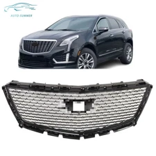 Front Upper Grille Grill Black Diamond For 2016 2017 2018 2019 2020 Cadillac XT5