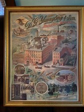 Yuengling  Pottsville  orig. w/Eagle center 1800s Chromolitho... excel condition