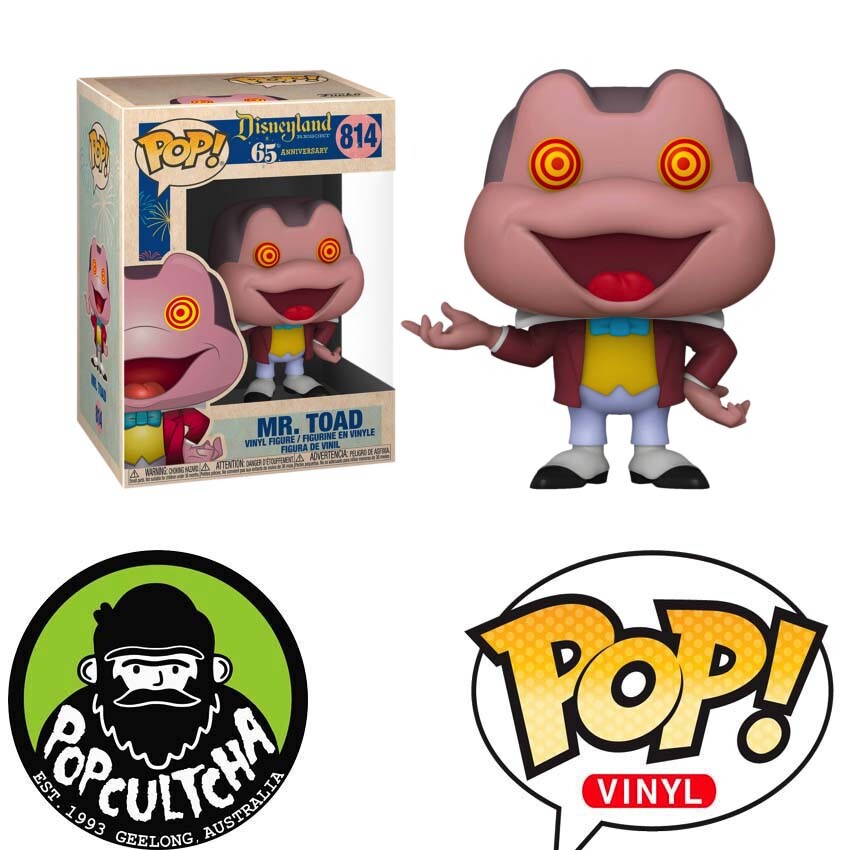 The Adventures Of Ichabod And Mr. Toad - Mr. Toad With Spinning Eyes Pop! &Quot;New&Quot;