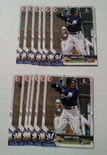 12 2018 Bowman Draft ARBERT CIPION card lot MILWAUKEE BREWERS Baseball #19