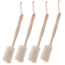 4 Scrubber Bath Natural Loofah Sponge Body Brush Shower Body Skin Exfoliating
