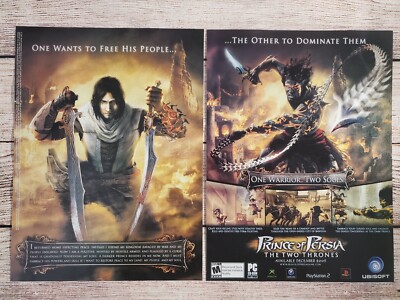 Prince of Persia The Two Thrones Xbox GameCube PS2 PC Promo Ad Art Print Poster