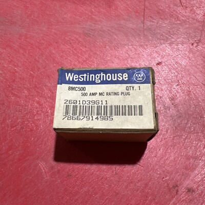 Westinghouse 8MC500 NIB 500A Rating Plug See Pics