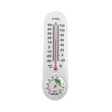 1PCS Indoor Thermometer Hygrometer Wall-mounted Garden Temperature Meter