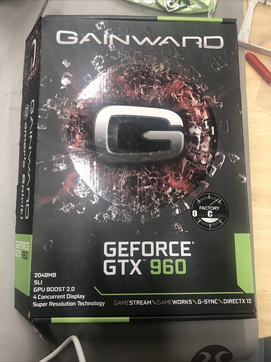 GAINWARD GeFORCE GTX 960 OC 2GB GDDR5 PCI-E GRAFIKKARTE 2xDVI DP HDMI #V 056