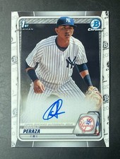 2020 Bowman Chrome #CPA-OP Oswald Peraza 1st Prospect Autograph RC Auto Rookie