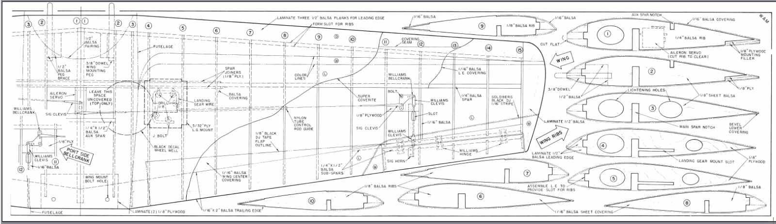 1/6 Scale Navion 67-inch Giant Scale RC Model Airplane PDF Plans on CD