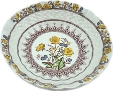 Spode Buttercup Fruit Dessert Sauce Bowl Old Brown Mark Vintage