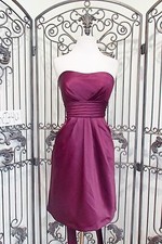 L207 BILL LEVKOFF 578 178 sz 10 PLUM BRIDESMAID PROM COCKTAIL PARTY GOWN DRESS