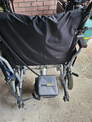 Power Stroller Dual wheel design little used.adapts to most wheelchair ...