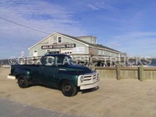 1950's OBX Combo 8x10 Photo:'55 STUDEBAKER 3/4 ton Pickup @ AVALON FISHING PIER