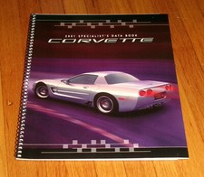 Original 2001 Chevrolet Corvette Specialists Data Book