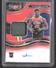 Udoka Azubuike 2020-21 Select RPA Neon Orange Pulsar Prizms FOTL JAZZ #RJA-AZU
