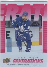 2023/24 TRILOGY..AUSTON MATTHEWS..GENERATIONS..RED../799..# TG-8B..MAPLE LEAFS