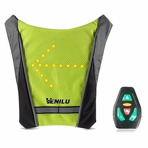 Vélo électrique lumière LED avertissement sac à dos clignotant tour gilet  lampe