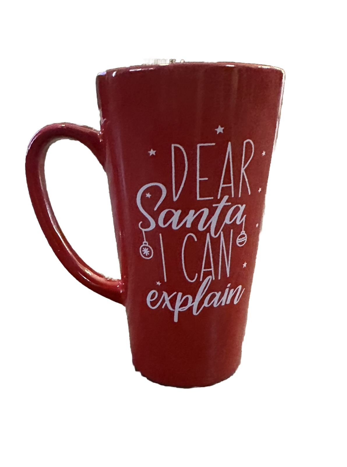 Dear Santa I Can Explain 16oz Red Christmas Coffee Latte Hot Chocolate Mug 🎅🏻