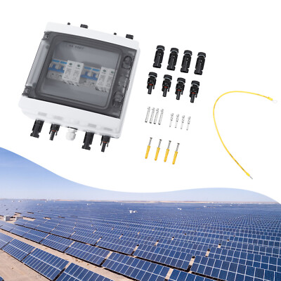 1000V 25A Solar PV Combiner Box 2 in 2 out, 2 String Outdoor Überspannungsschutz